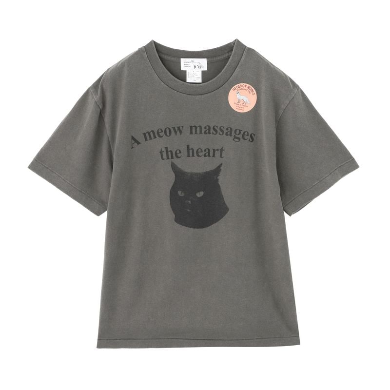 REGENCY WORKS リージェンシー ワークス クルーネックTシャツ/猫 ネコ ロゴ プリント 【国内正規品】 レディース