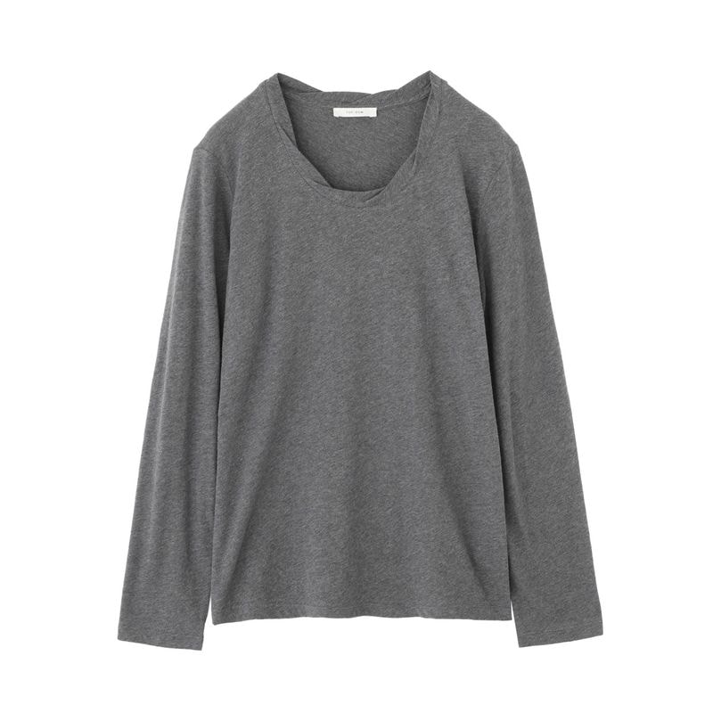 THE ROW ザロウ ロングスリーブ Tシャツ グリーン L THE ROW ザ ロウ Vネック 長袖Tシャツ/ロングスリーブTシャツ/BIRKET