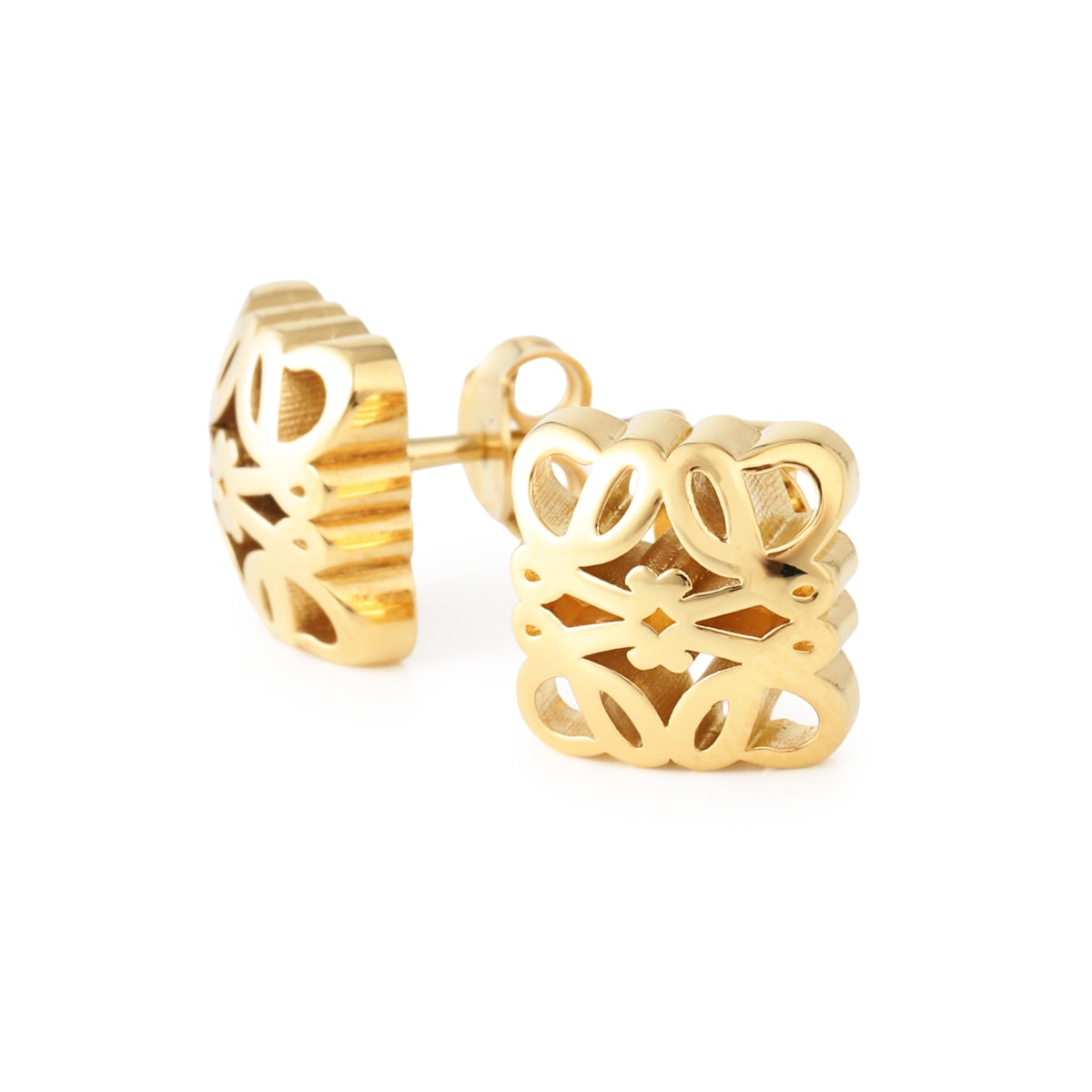 LOEWE ロエベ 両耳ピアス/BOMBE ANAGRAM EARRINGS アナグラム ボンベ スタッドピアス レディース
