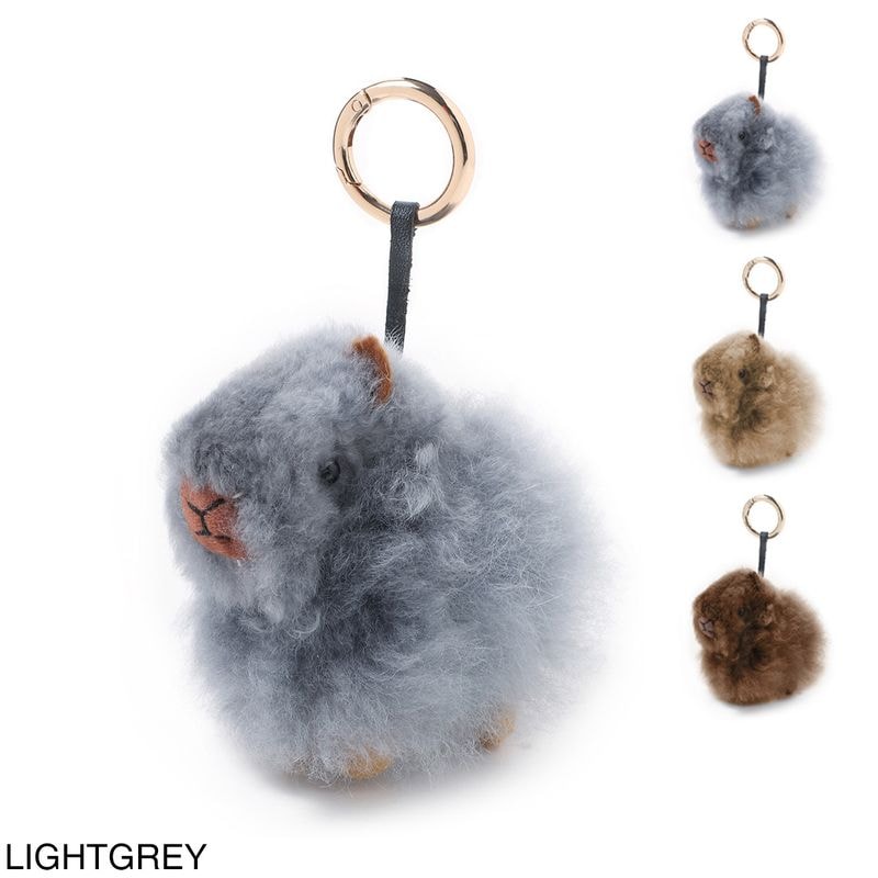 COSY コージー キーリング/バッグチャームモチーフ/CAPYBARA BABY ALPACA KEYRING カピバラ ベビーアルパカ ファー バッグチャーム 【国内正規品】 レディース