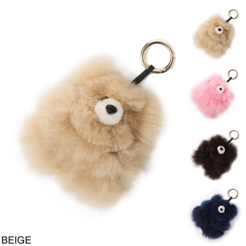 COSY コージー キーリング/バッグチャームモチーフ/SMALL BEAR BABY ALPACA KEYRING テディベア ベビーアルパカ ファー バッグチャーム 【国内正規品】 レディース