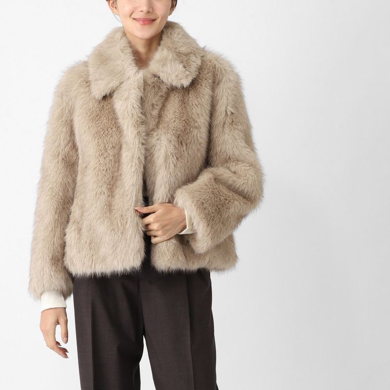 S Max Mara エスマックスマーラ ファーコート/ショートコート/ALCE フェイクファー エコファー【大きいサイズあり】 レディース
