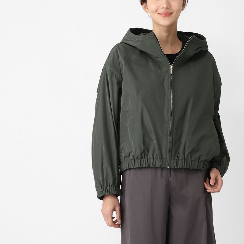 S Max Mara エスマックスマーラ フーデッドブルゾン/ELISEO エリゼオ テクニカル タフタ【大きいサイズあり】 レディース
