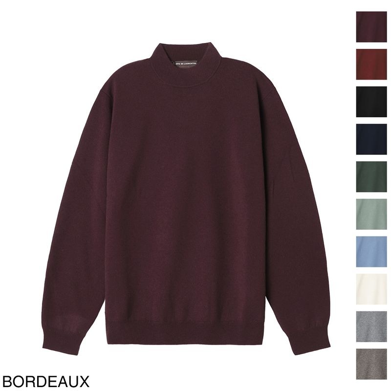 FILIPPO DE LAURENTIIS フィリッポ デ ローレンティス モックネック ニット/MOCKNECK SWEATER LS CASHMERINO【大きいサイズあり】 メンズ