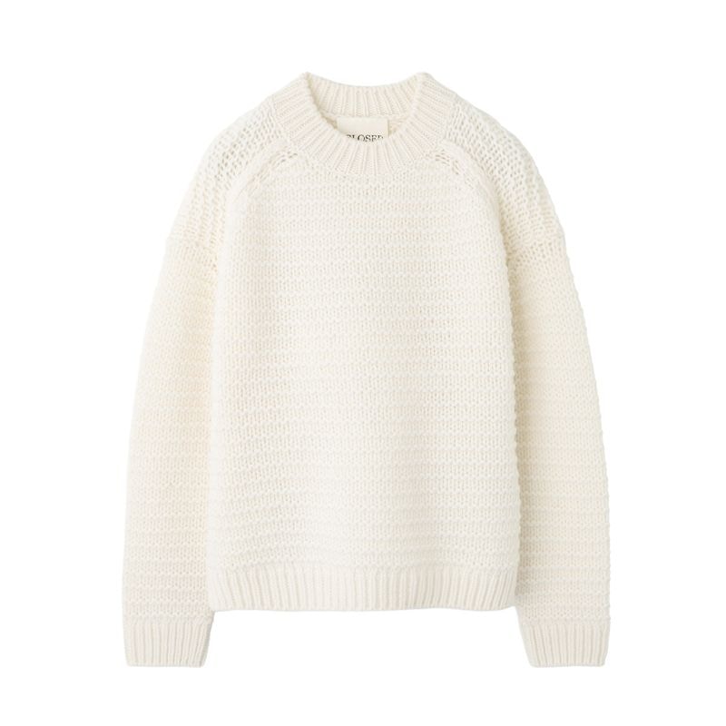 CLOSED クローズド クルーネック ニット/セーター ローゲージ/Crew neck long sleeve Chunky knit レディース