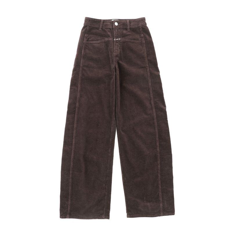 CLOSED クローズド コーデュロイパンツ/バレルパンツ ワイドパンツ/Tori-X Wide cotton stretch corduroy レディース