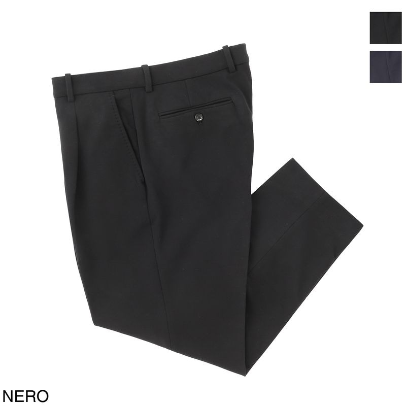 CIRCOLO 1901 チルコロ ワンプリーツ スラックス/LIGHT FLEECE CASHMERE TOUCH ライトフリース カシミヤタッチ メンズ