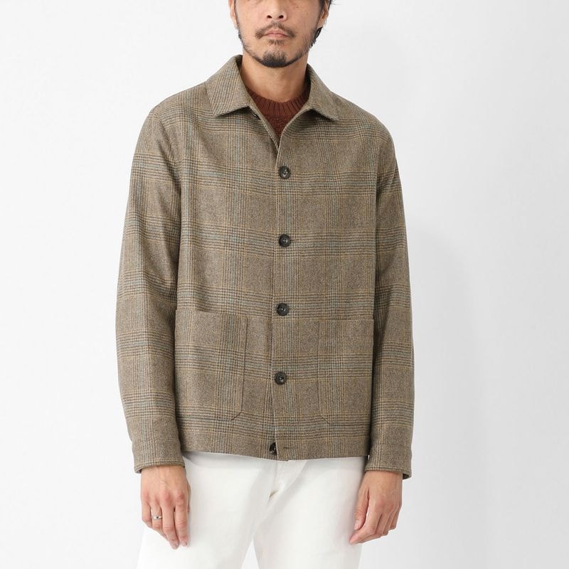 CIRCOLO 1901 チルコロ シャツジャケット/WOOL CHECK メンズ