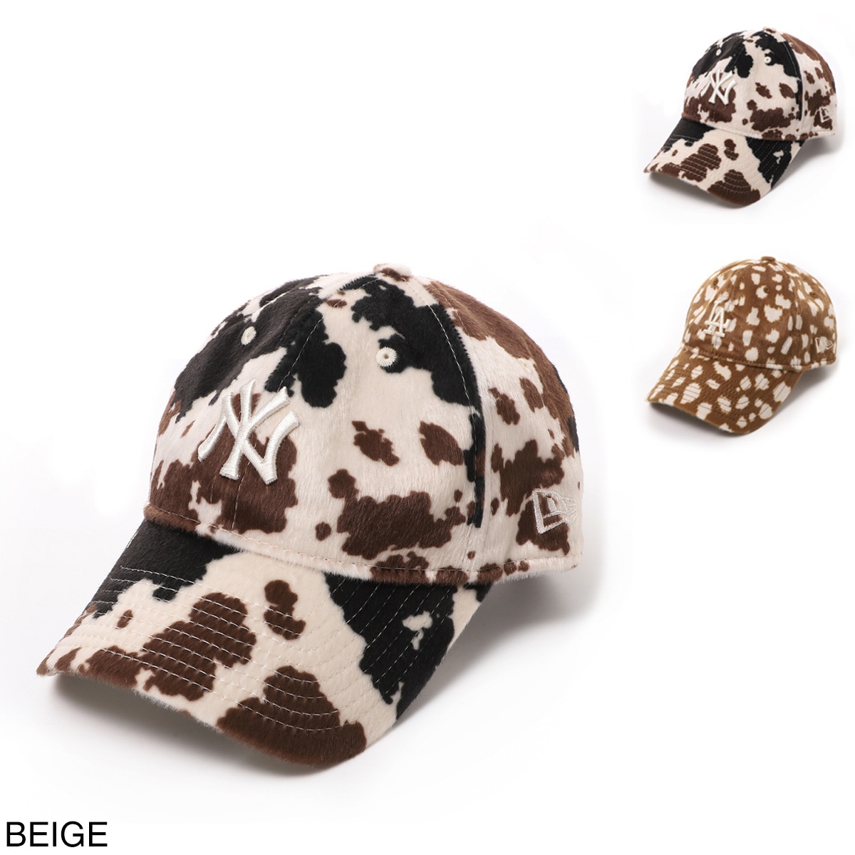 NEW ERA ニューエラ ベースボールキャップ/帽子/9TWENTY Adjustable Cap ニューヨーク・ヤンキース ロサンゼルス・ドジャース アニマルプリント メンズ