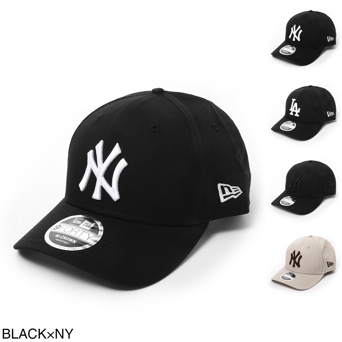 NEW ERA ニューエラ ベースボールキャップ/帽子/9FORTY M-Crown Adjustable Cap ニューヨーク・ヤンキース ロサンゼルス・ドジャース メンズ