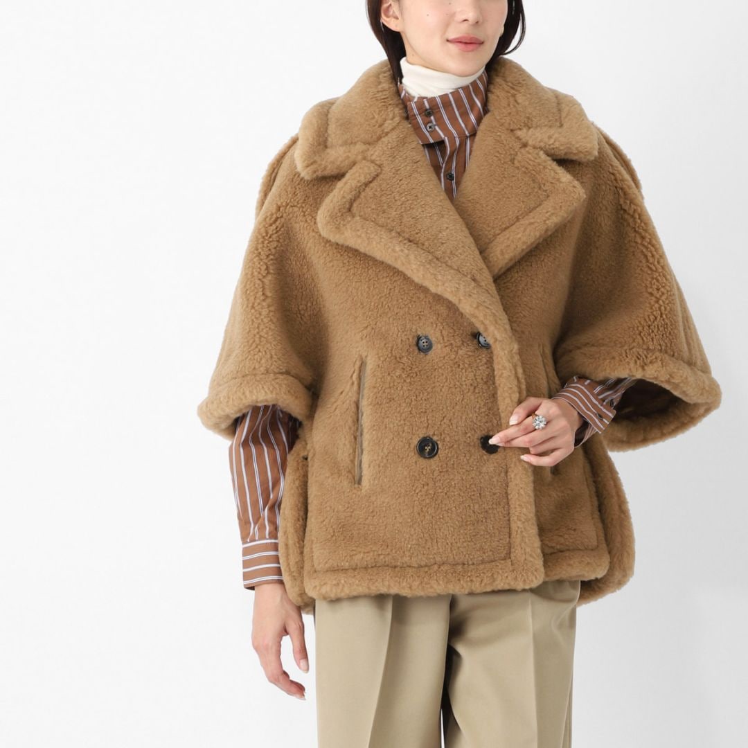 Max Mara マックスマーラ ケープ/ポンチョ/CLORO クローロ テディベア