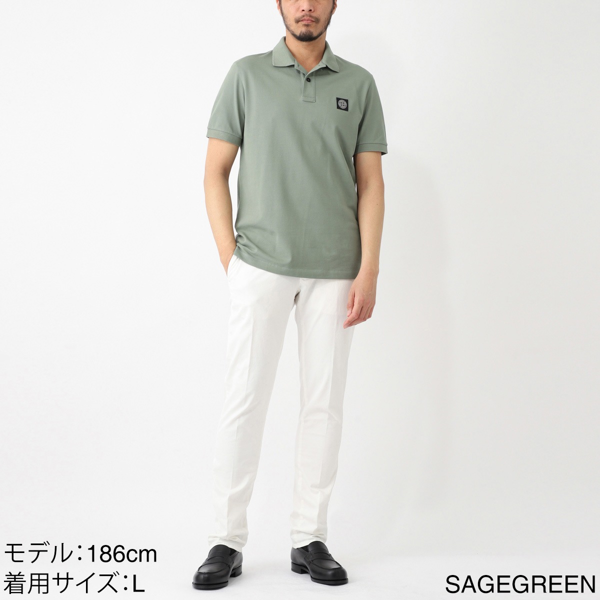 STONE ISLAND ストーンアイランド ポロシャツ/22002SC ORGANIC COTTON ELASTANE PIQUE メンズ