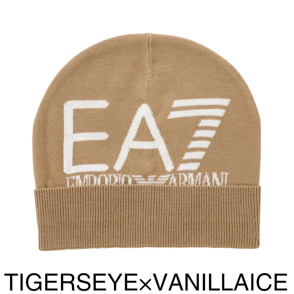 『ネコポス対応(2点まで)』EA7 EMPORIO ARMANI エンポリオアルマーニ ニットキャップ/ビーニー/VISIBILITY BEANIE WITH EA7 OVERSIZED LOGO メンズ