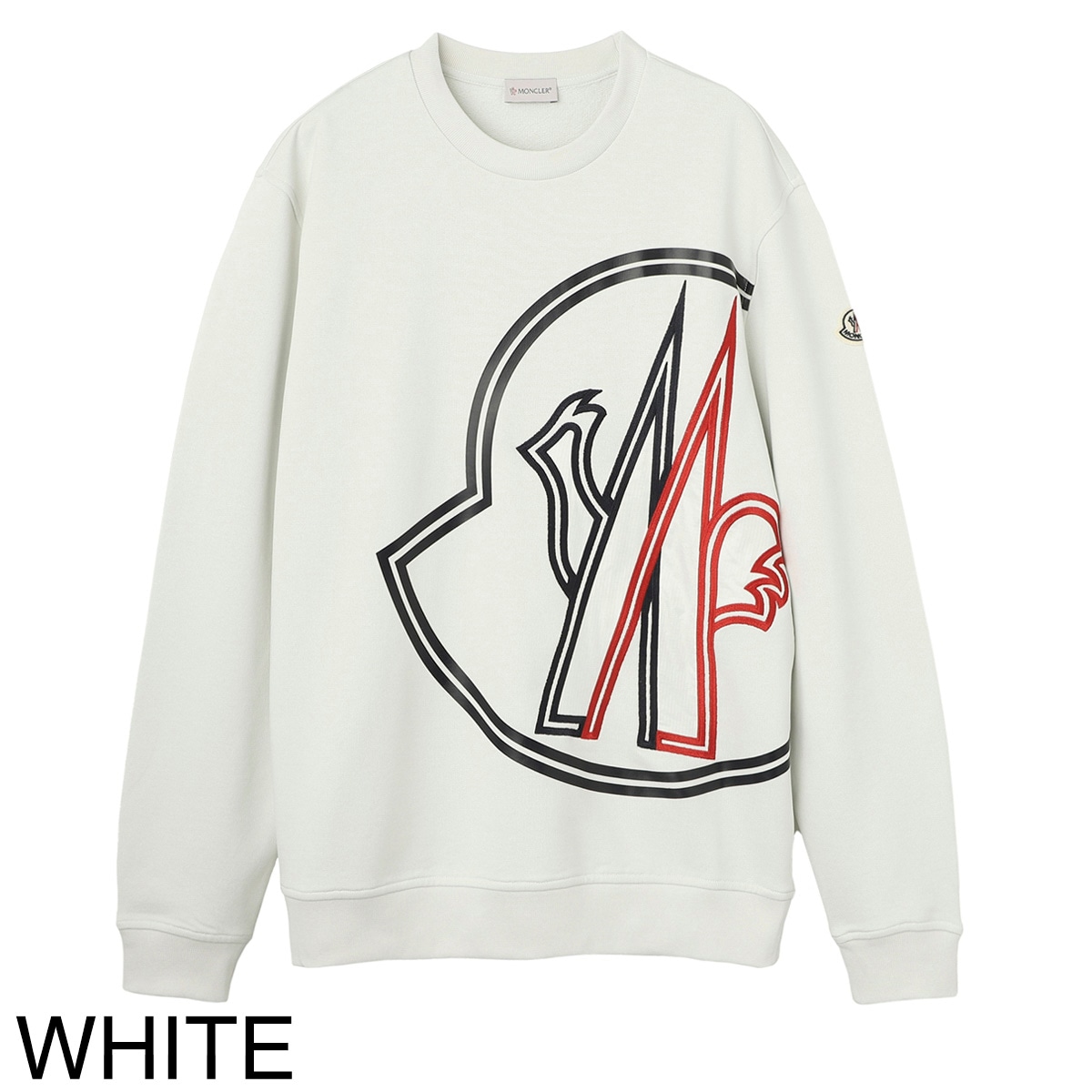 【近年モデル 極美品】 MONCLER スウェット ロゴ マグリア ホワイト M 近年モデル 極美品】 MONCLER スウェット ロゴ マグリア