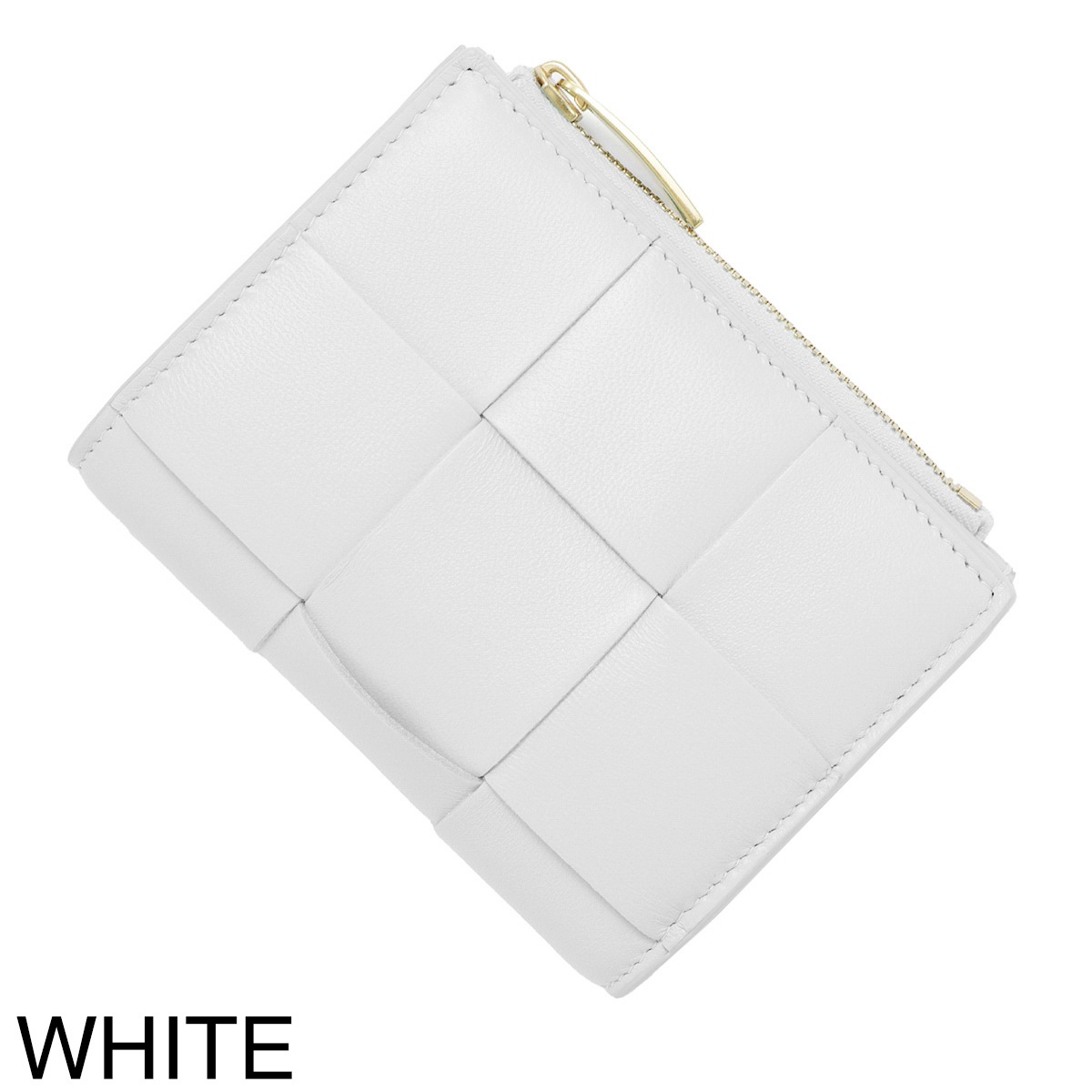 リ*コ様 ボッテガヴェネタ スモールカセットファスナーウォレット　白 ボッテガヴェネタ スモールカセットファスナーウォレット 白 リ*コ様