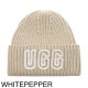 『ネコポス対応(1点まで)』UGG Australia アグオーストラリア ニットキャップ/ビーニー/W CHUNKY CRAFTED RIB BEANIE ロゴ リブニット レディース