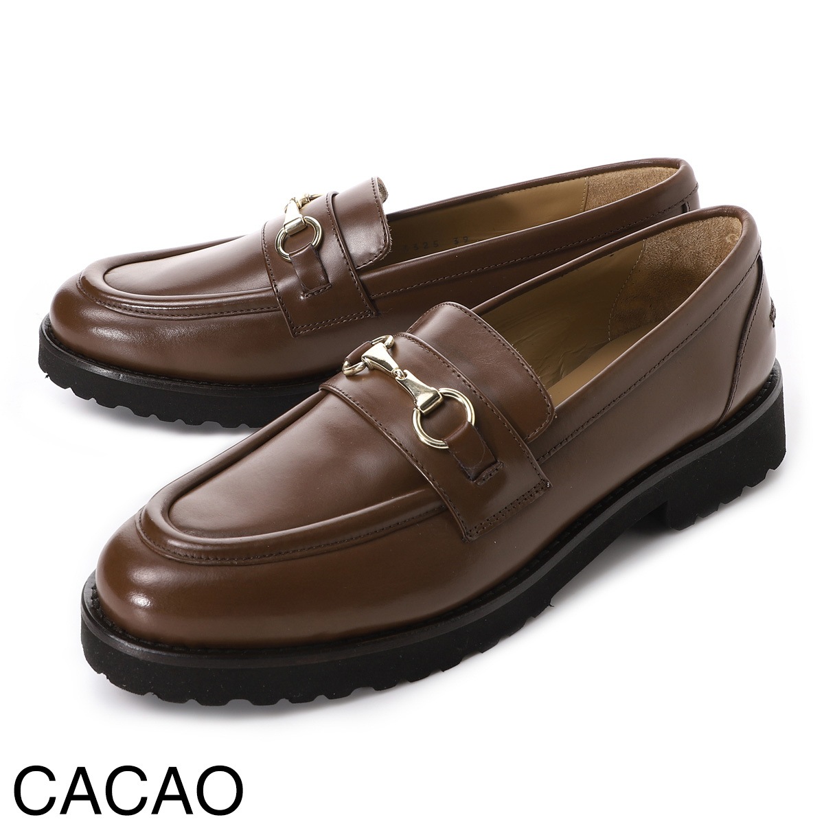 PASCUCCI ブラウン　ローファー パスクッチ PASCUCCI ソフトスクエアトウベーシックローファー