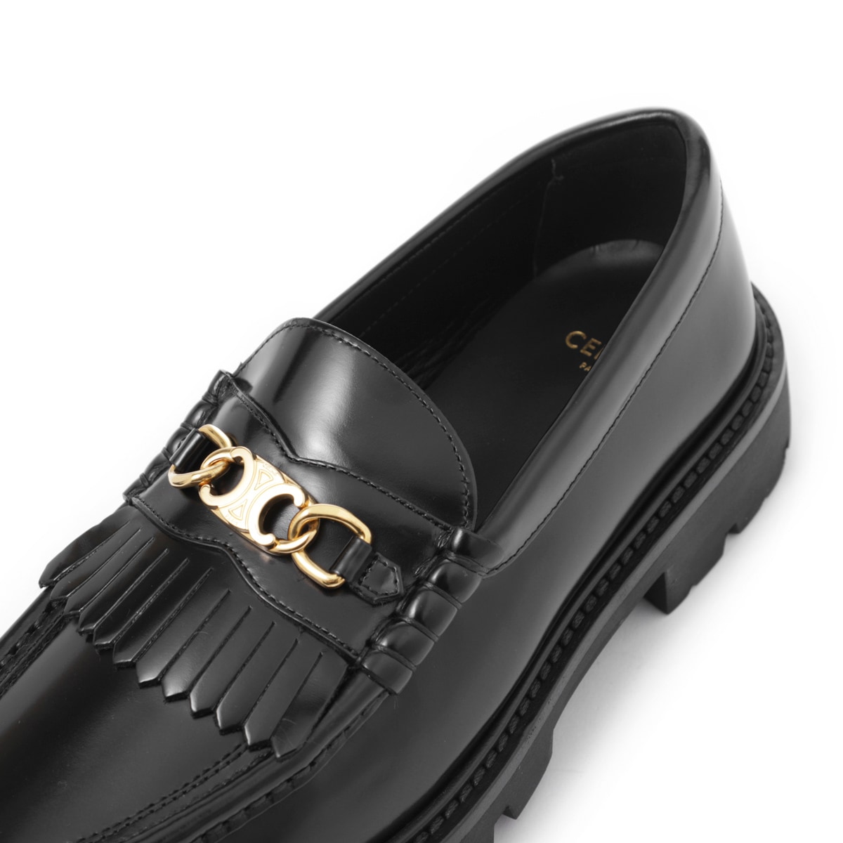 CELINE セリーヌ ローファー/MARGARET POLISHED BULL【大きい