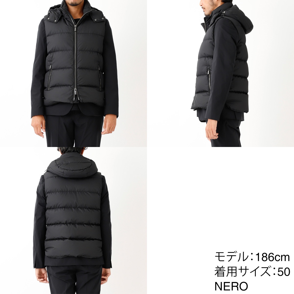 MOORER ムーレー ダウンベスト/FIRE-WK【大きいサイズあり