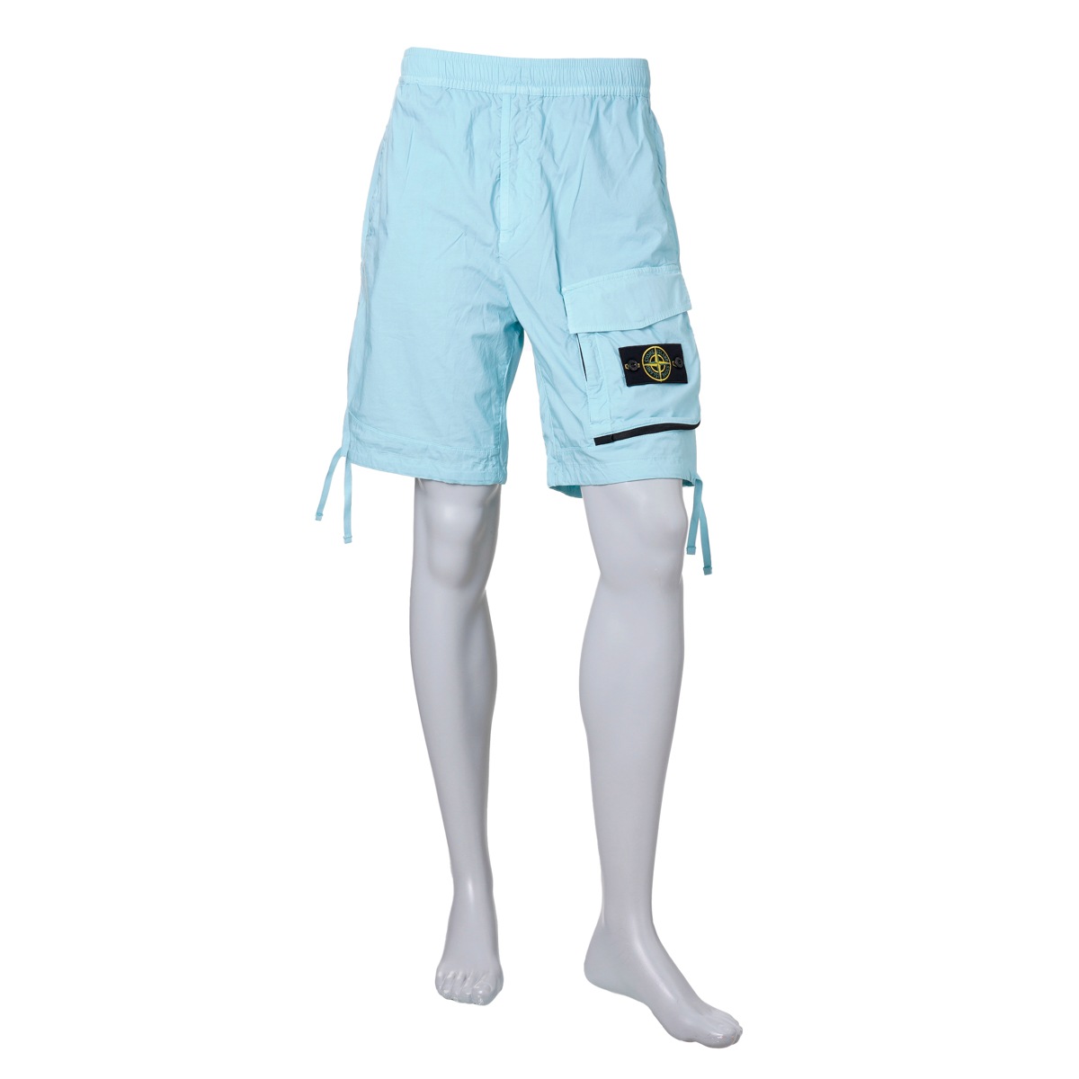 STONE  ストーンアイランド ハーフパンツ 水色 ライトブルー アウトレット】【ラスト1点】STONE ISLAND ストーンアイランド ハーフ
