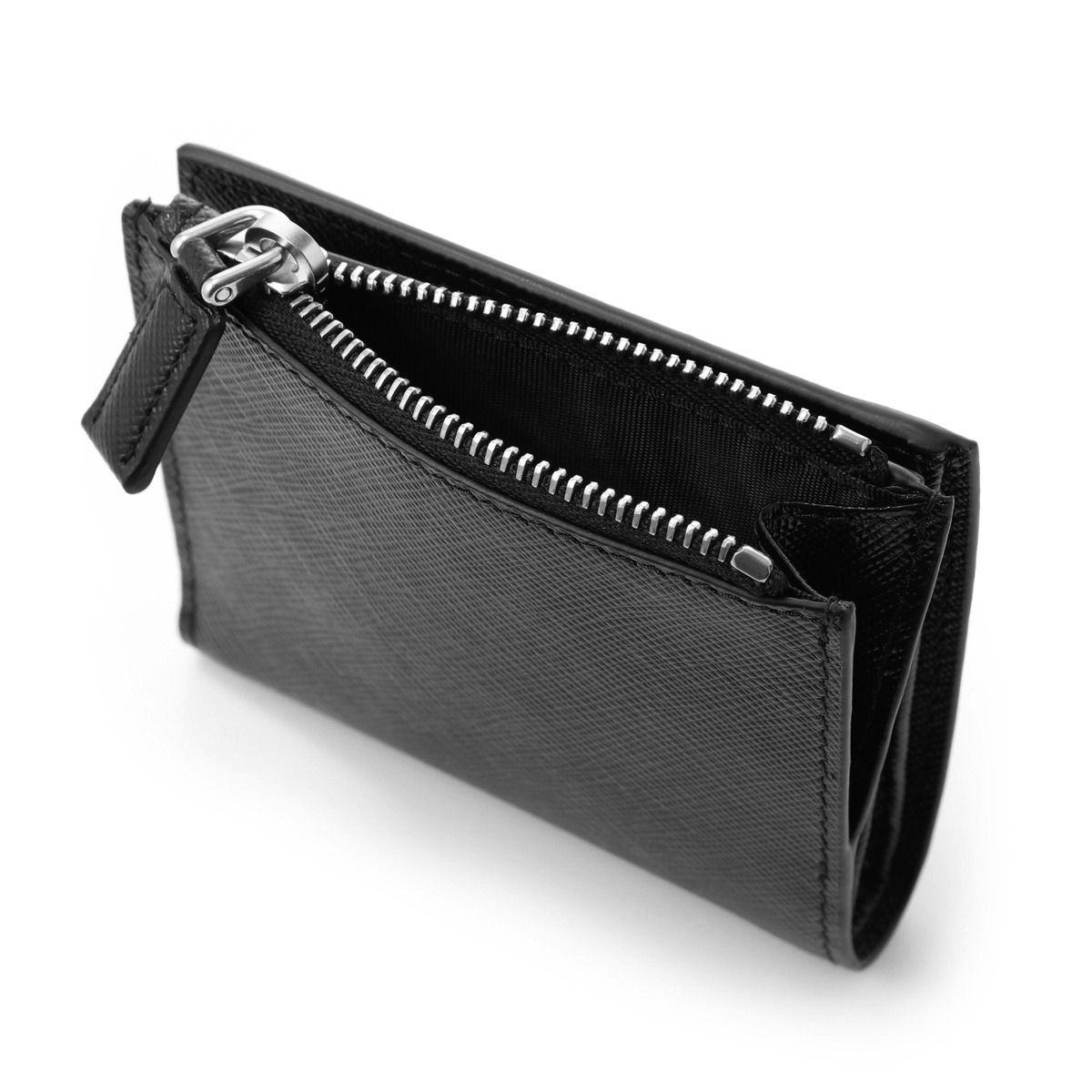 PRADA プラダ 2つ折り財布 小銭入れ付き/SAFFIANO TRIANGOLO メンズ 
