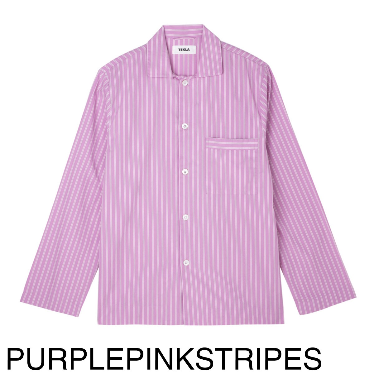 TEKLA テクラ パジャマ シャツ/カジュアルシャツ/POPLIN LONG-SLEEVED