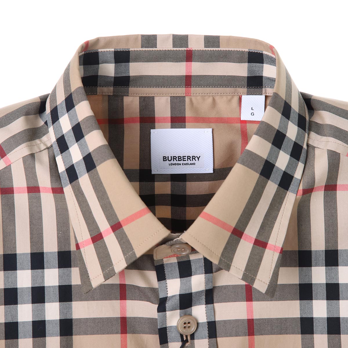 BURBERRY バーバリー 半袖シャツ/SHORTSLEEVE CHECK COTTONPOPLIN SHIRT メンズ