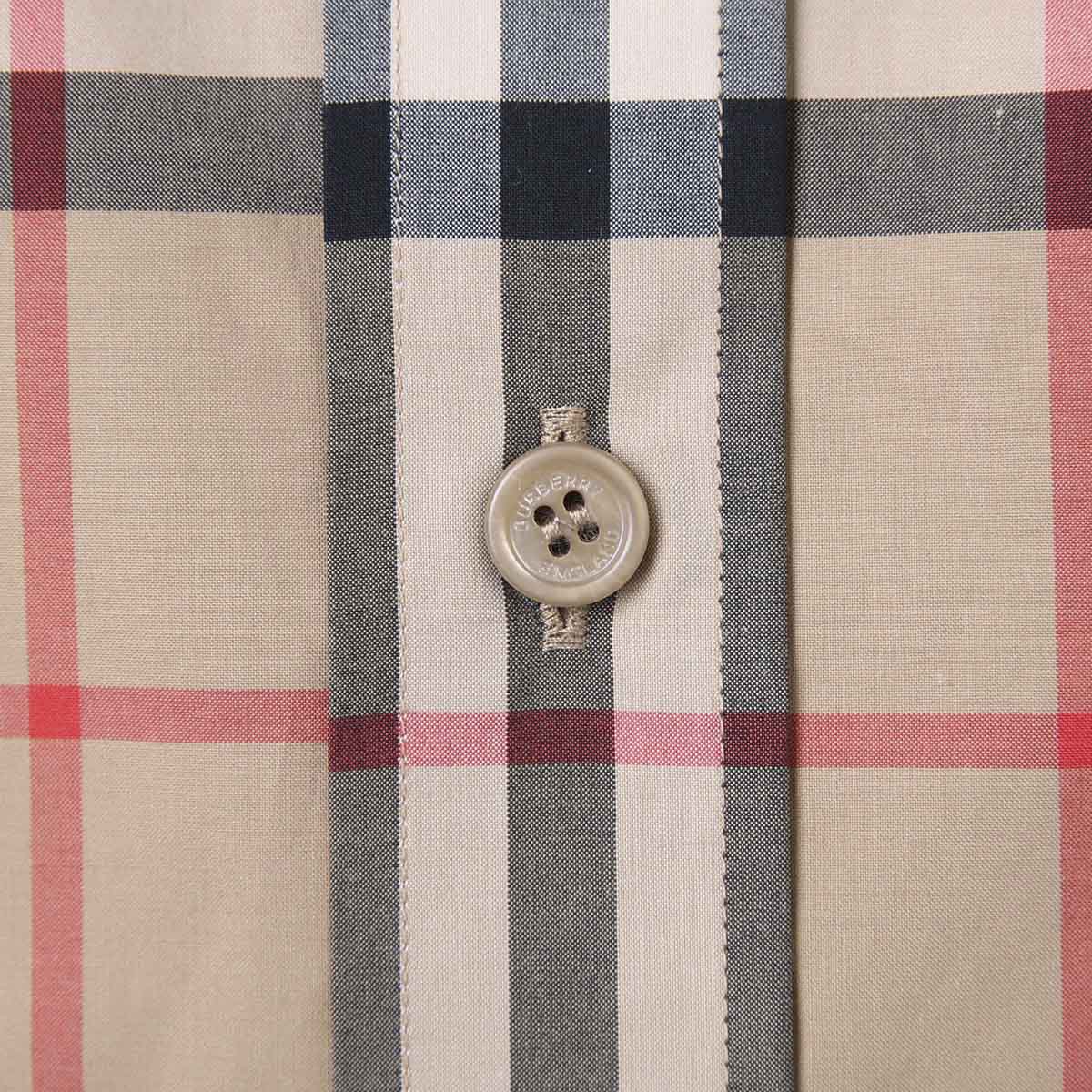 BURBERRY バーバリー 半袖シャツ/SHORTSLEEVE CHECK COTTONPOPLIN SHIRT メンズ