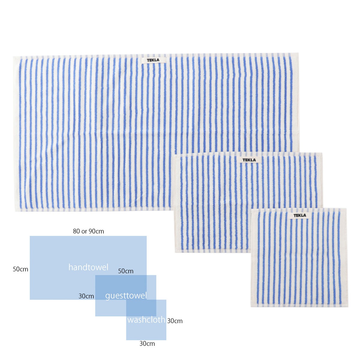 【ネコポス対応(2点まで)】TEKLA テクラ タオル ハンカチ ハンドタオル/ミニタオル/WASHCLOTH 30×30