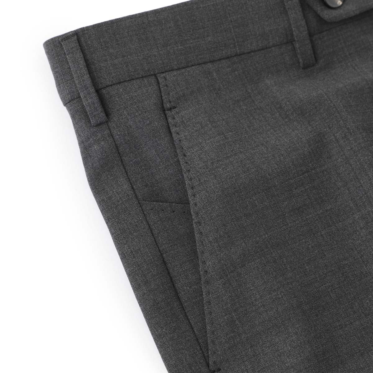 【アウトレット】【ラスト1点】BERWICH ベルウィッチ ノープリーツ スラックス/ウールパンツ/MORELLO WOOL POLY STRETCH メンズ