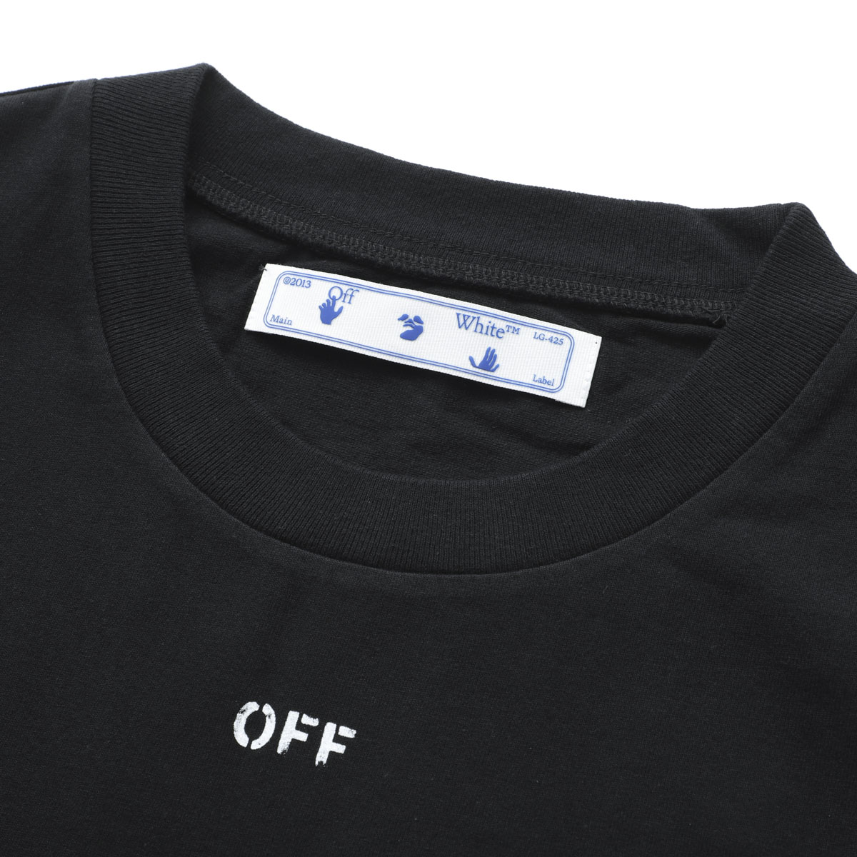 国内発 Off-White ロゴブラックコットンクルーネック半袖Tシャツ 楽天市場】オフホワイト OFF-WHITE メンズ トップス Tシャツ