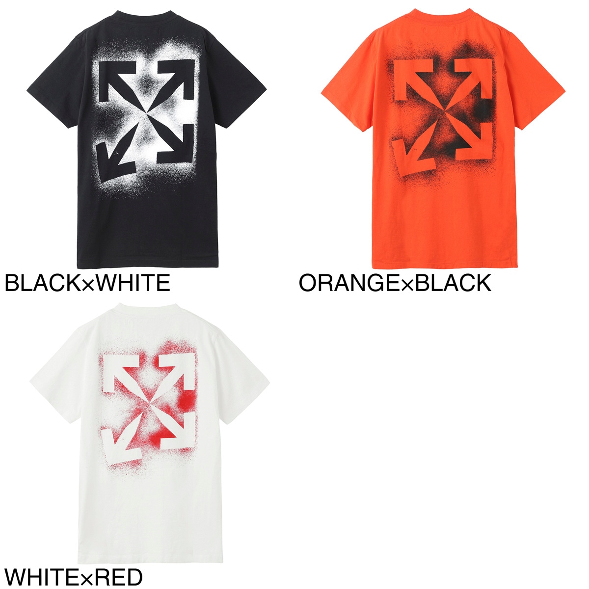 送料関税込★OFF-WHITE★ブランドロゴ 柄入りTシャツ アウトレット】Off-White オフホワイト クルーネックTシャツ