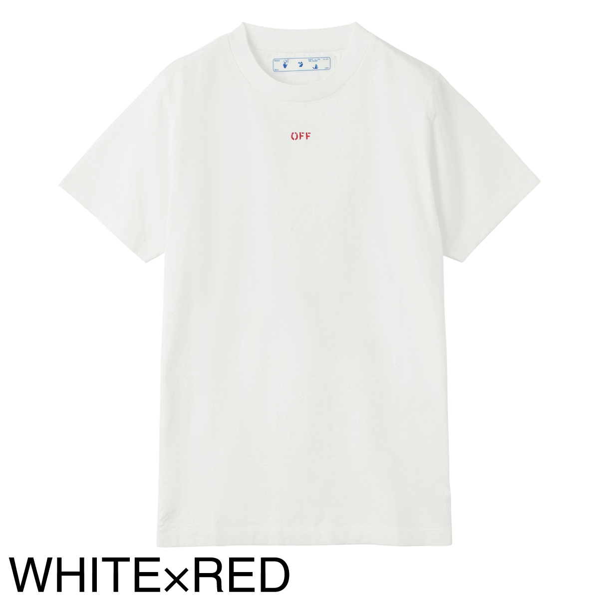 【アウトレット】Off-White オフホワイト クルーネックTシャツ/STENCIL S/S SLIM TEE メンズ