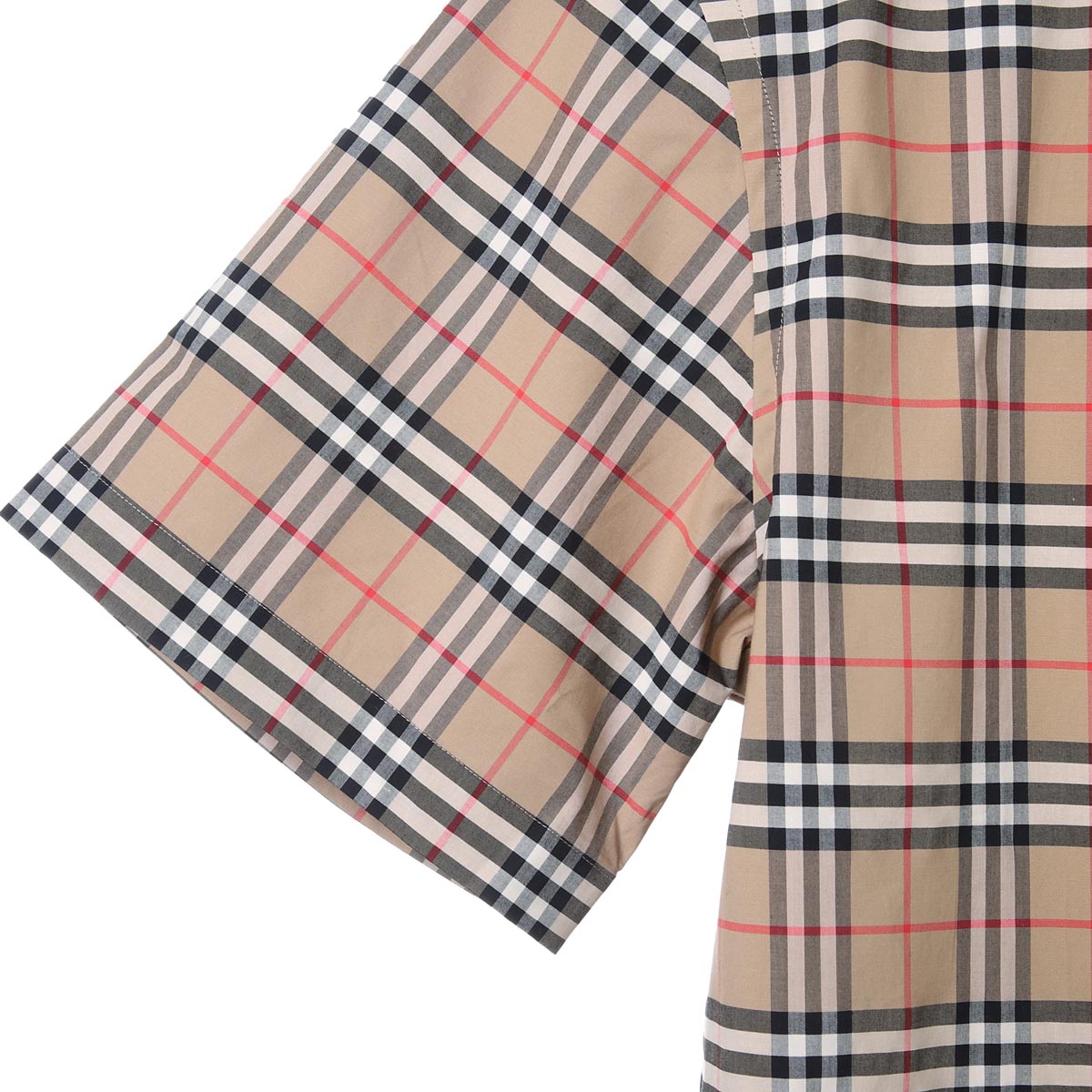 BURBERRY バーバリー 半袖シャツ/SHORTSLEEVE SMALLSCALECHECK STRETCH