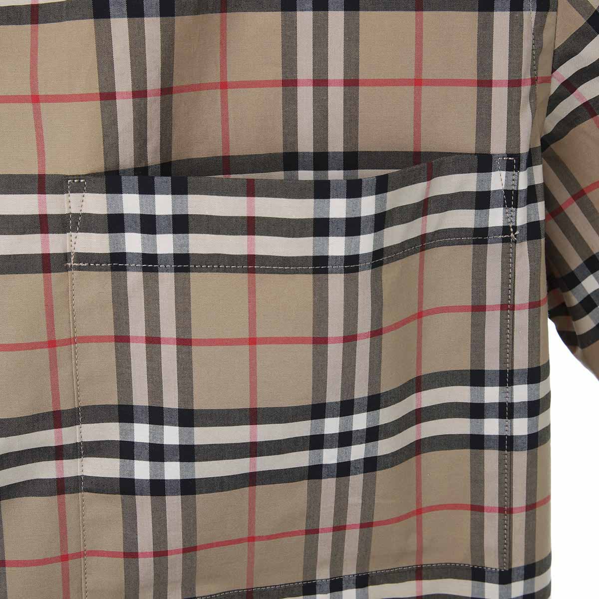 BURBERRY バーバリー 半袖シャツ/SHORTSLEEVE SMALLSCALECHECK STRETCH