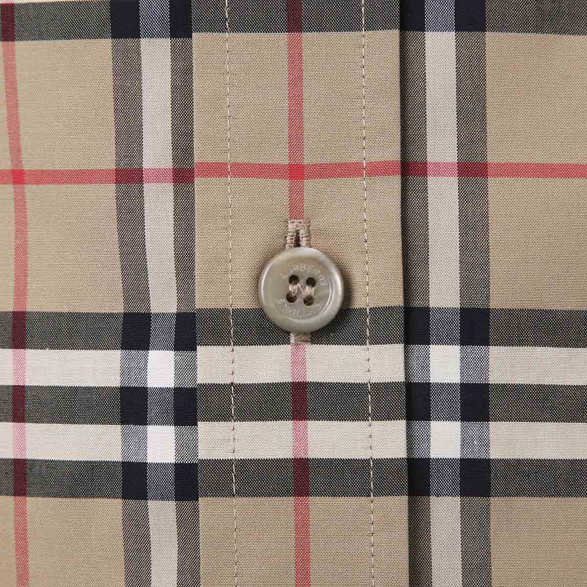 BURBERRY バーバリー 半袖シャツ/SHORTSLEEVE SMALLSCALECHECK STRETCH