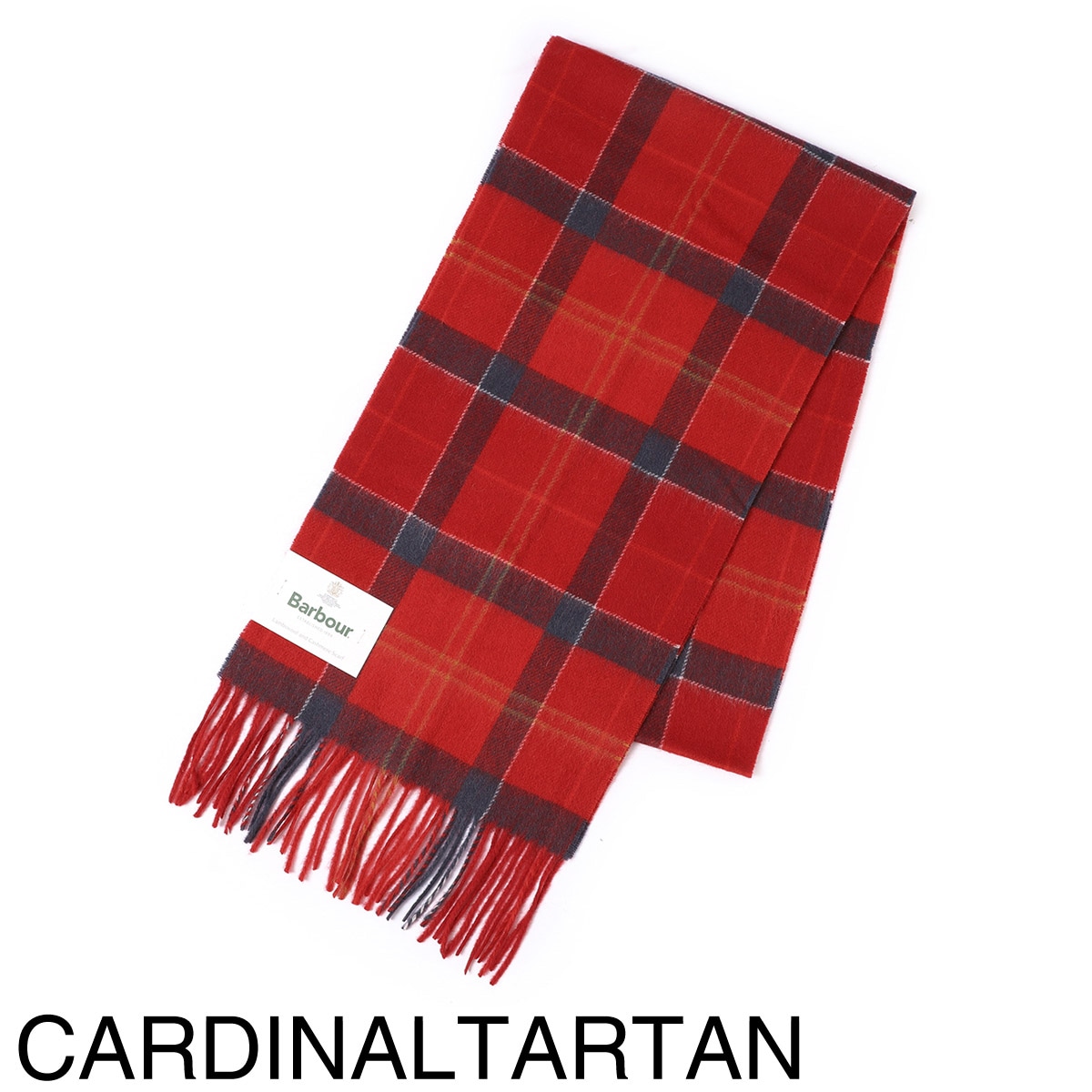 Barbour バブアー マフラー/BARBOUR TARTAN SCARF チェック柄 フリンジ カシミヤ混 ウール