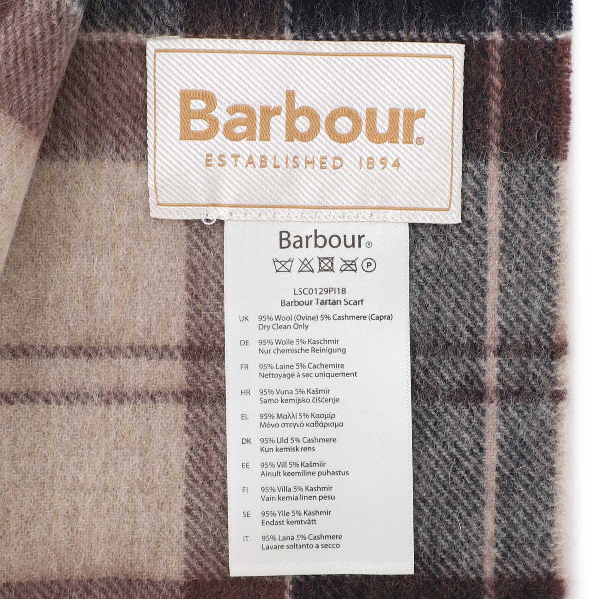 『ネコポス対応(1点まで)』Barbour バブアー マフラー/BARBOUR TARTAN SCARF