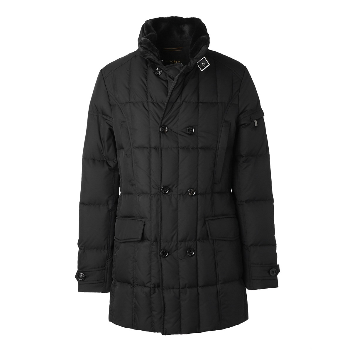 最安値☆MooRERダウンジャケット ダークブルーmorris-KM