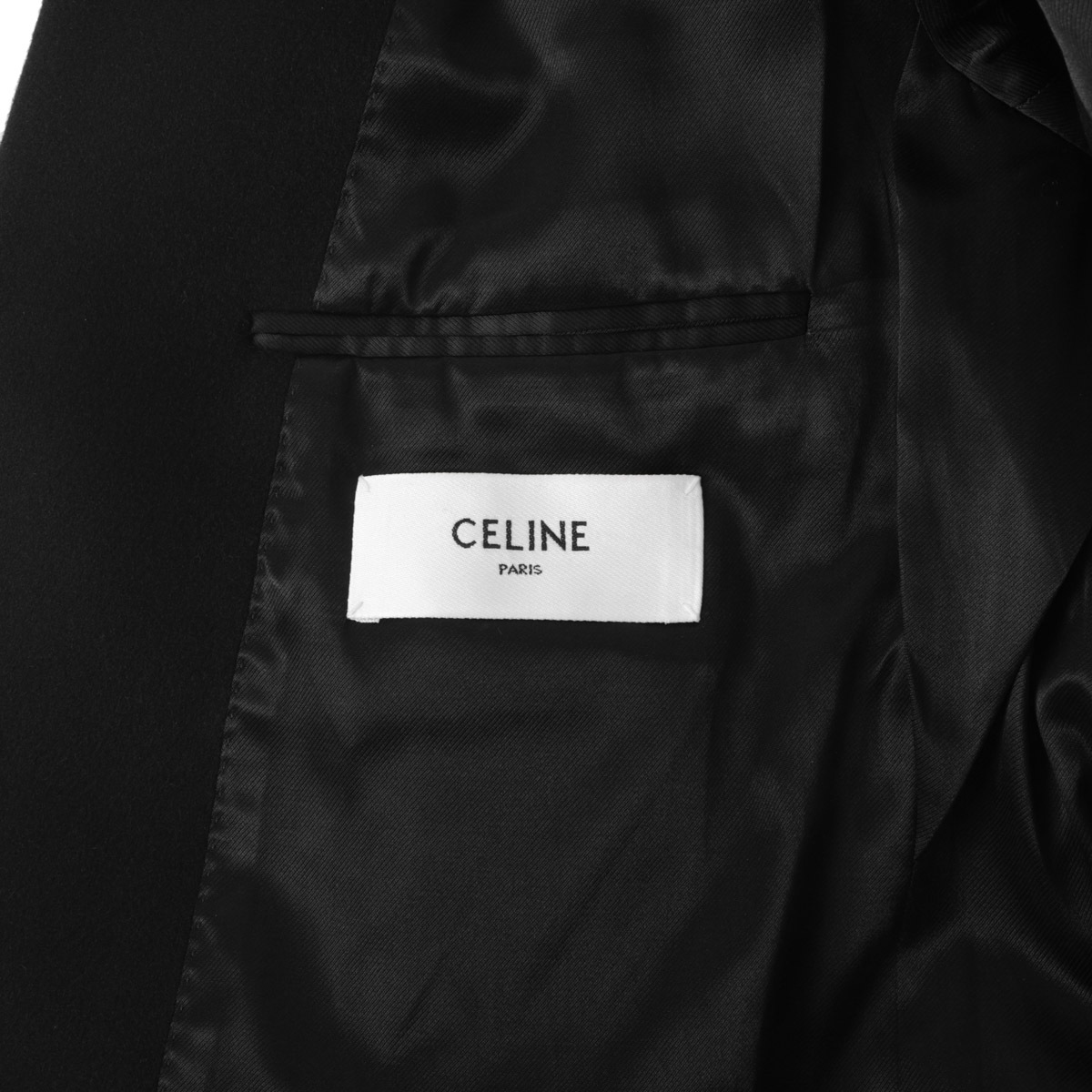CELINE セリーヌ ウールコート/チェスターフィールドコート/MANTEAU CHESTERFIELD COL CHALE レディース