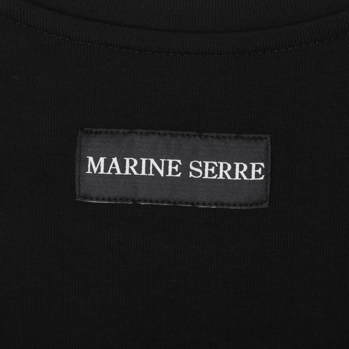MARINE SERRE マリーン セル クルーネックTシャツ/MOON LOGO JERSEY BABY FIT T-SHIRT レディース