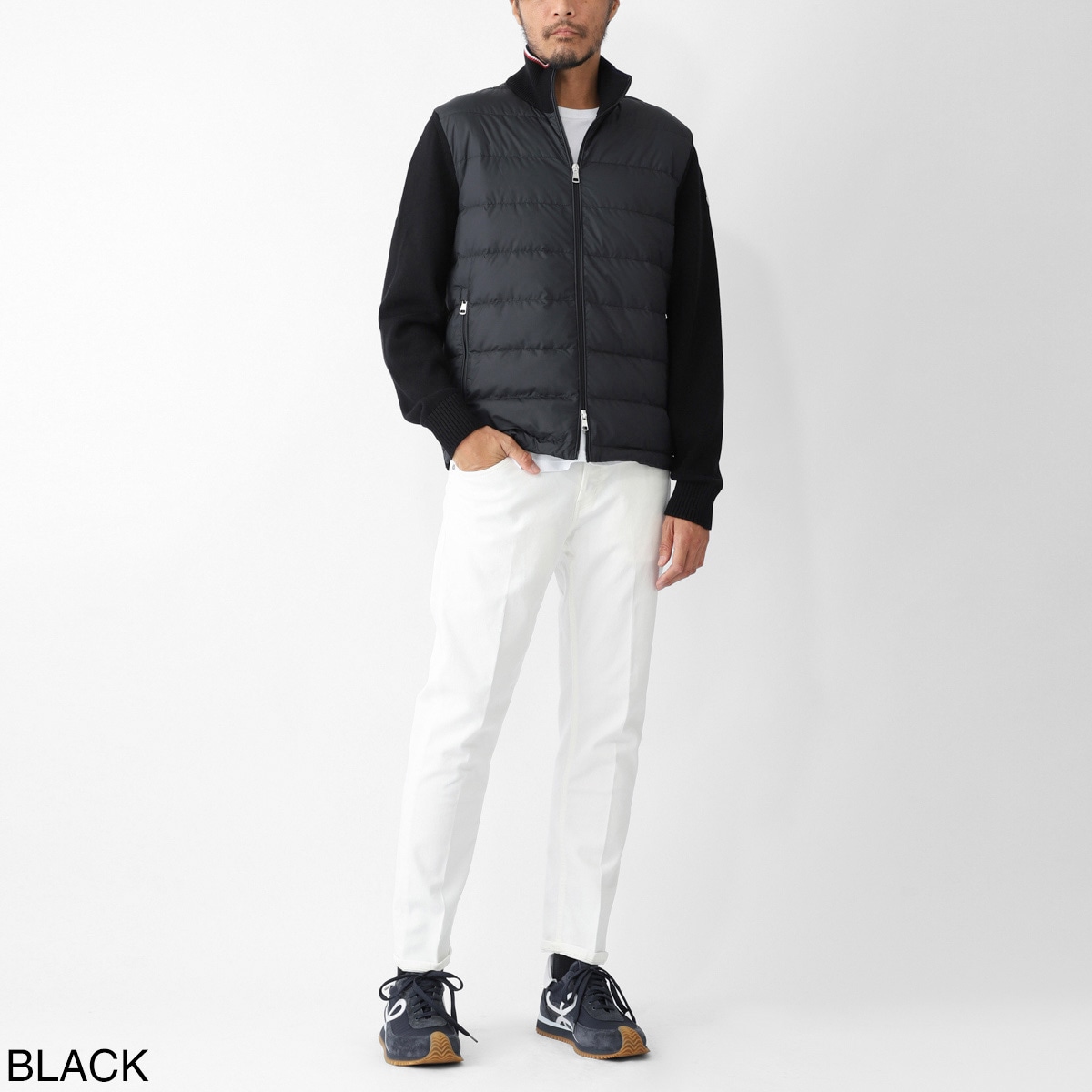 アウトレット】MONCLER モンクレール ダウン切り替え ジップアップ