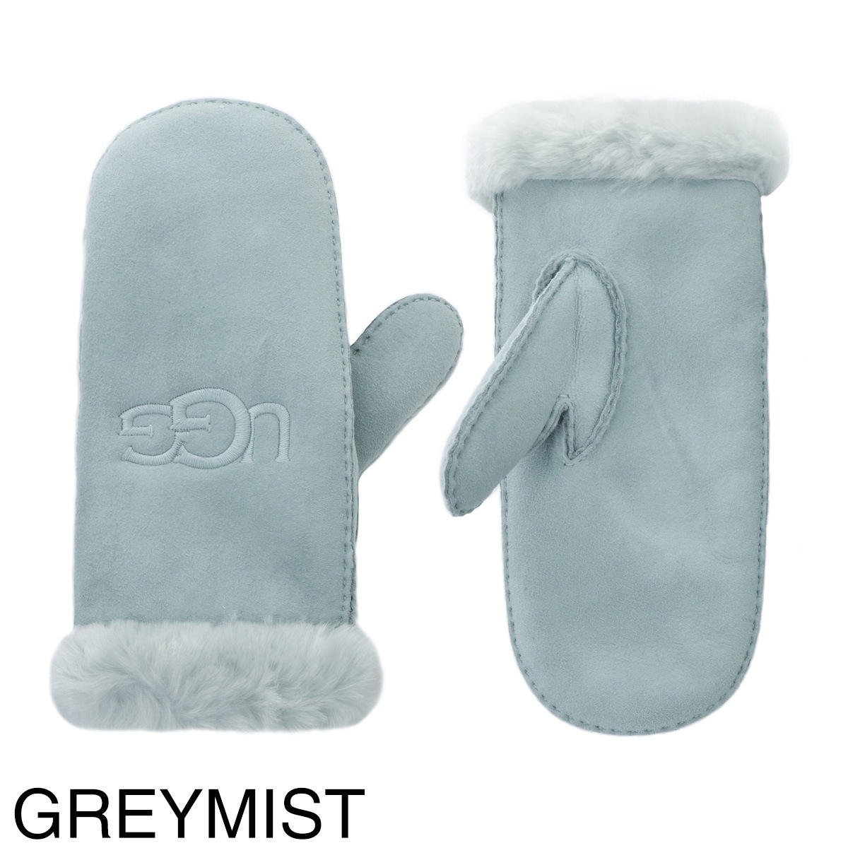 UGG Australia アグオーストラリア 手袋/ミトン/W SHEEPSKIN EMBROIDER MITTEN ロゴ刺繍 レディース