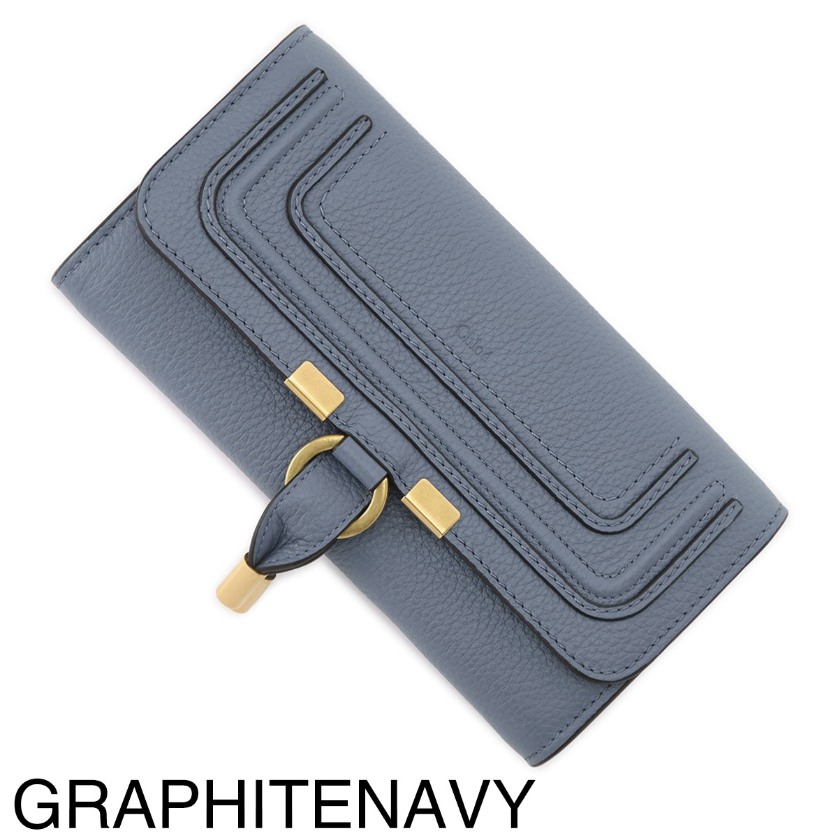【新品・正規店購入品】Chloeマーシー 長財布(ブルー) Chloe クロエ 長財布 小銭入れ付き/MARCIE レディース