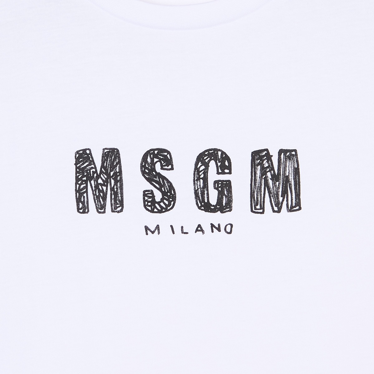 『ネコポス対応(1点まで)』MSGM エムエスジーエム クルーネックTシャツ/KIDS キッズ ガールズ ボーイズ/ロゴ プリントTシャツ ロゴT レディース