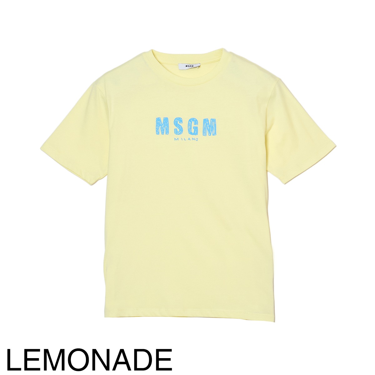 『ネコポス対応(1点まで)』MSGM エムエスジーエム クルーネックTシャツ/KIDS キッズ ガールズ ボーイズ/ロゴ プリントTシャツ ロゴT レディース