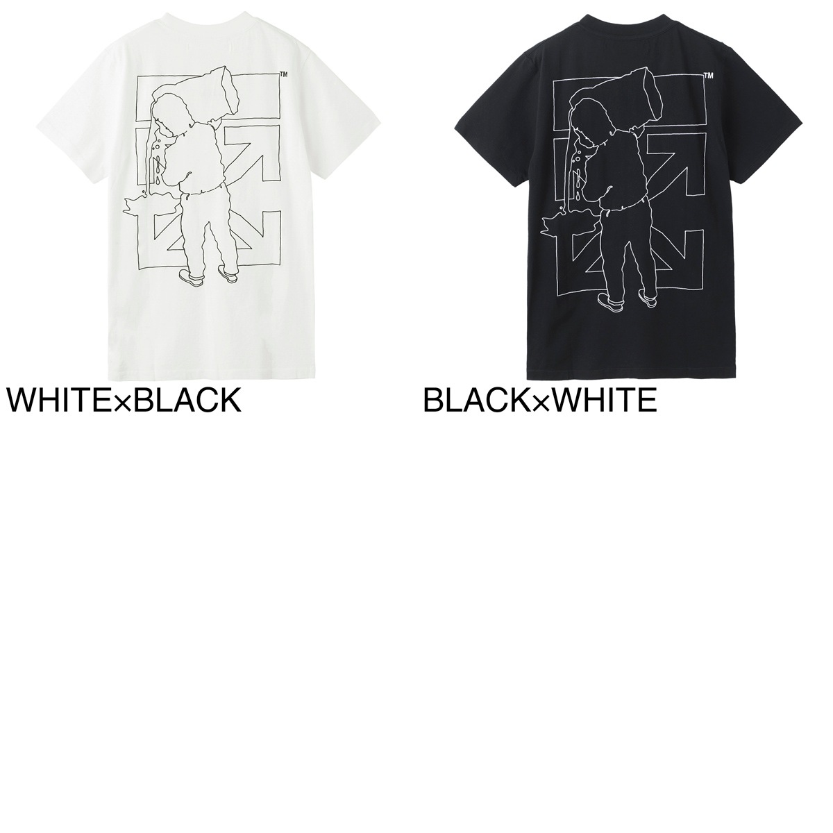 Off-White オフホワイト クルーネックTシャツ/BARREL WORKER S/S