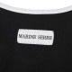 MARINE SERRE マリーン セル クルーネックTシャツ/MOON LOGO JERSEY CROPPED TOP クロップド丈 リンガー レディース