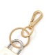 AMI アミ キーリング/バッグチャームゴールド/AMI DE COEUR PADLOCK KEYRING