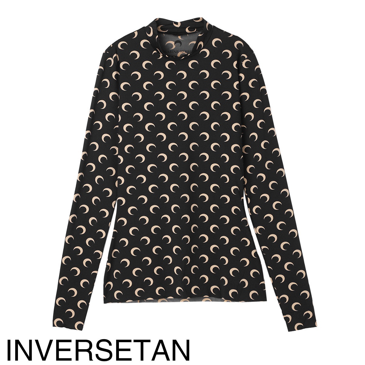 MARINE SERRE マリーン セル ハイネックカットソー/MOON PRINTED